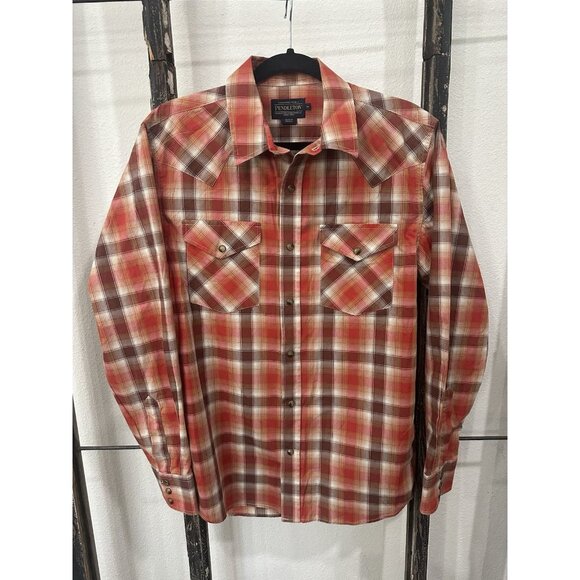 Pendleton Other - Pendleton 100% Cotton Pearl Snap Men’s Shirt, Sz M